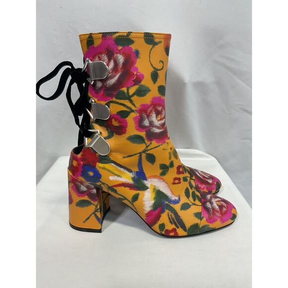 Tanya Taylor 'Marta' Yellow Boot Size 8 - Picture 3 of 5